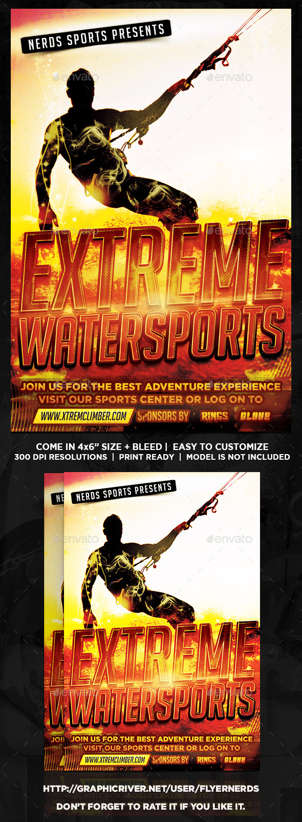 Extreme Watersports Flyer - Sports Events