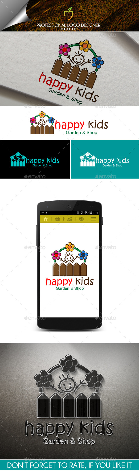 Happy Kids Logo - Objects Logo Templates