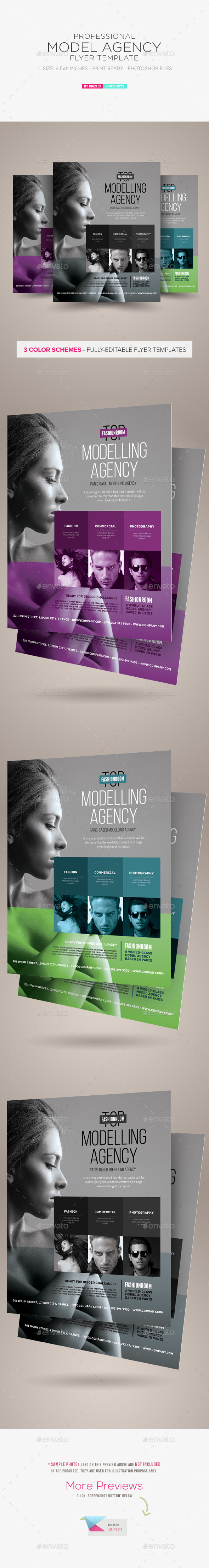 Model Agency Flyer - Corporate Flyers
