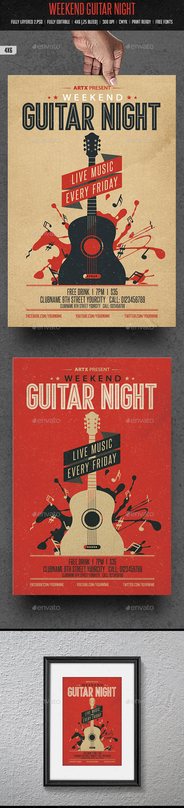 Weekend Guitar Night - Clubs & Parties Events