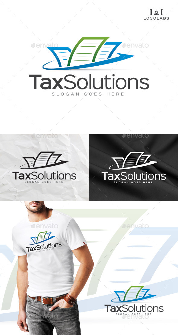 Tax Solutions Logo by LogoLabs GraphicRiver