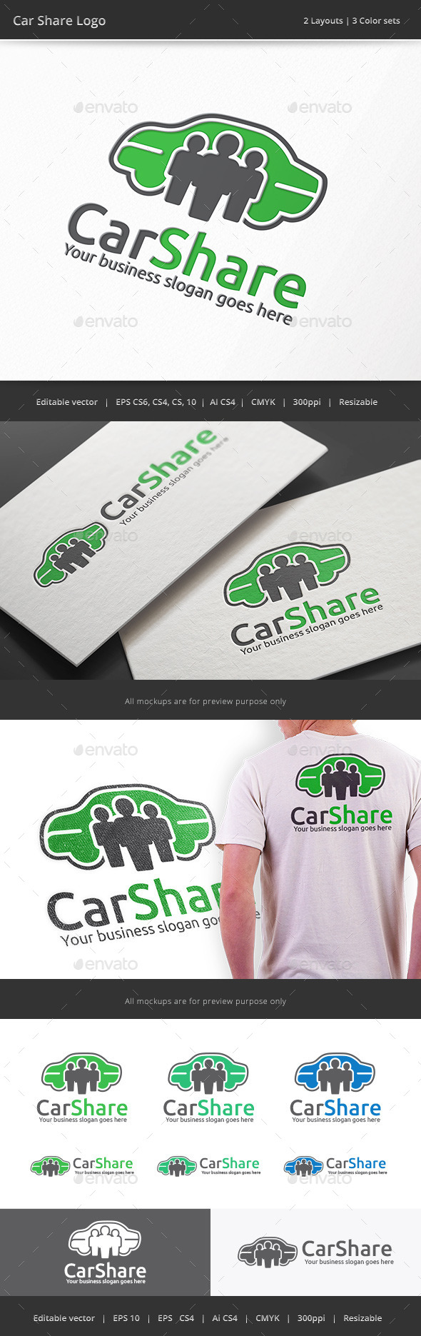 Car Share Logo - Objects Logo Templates