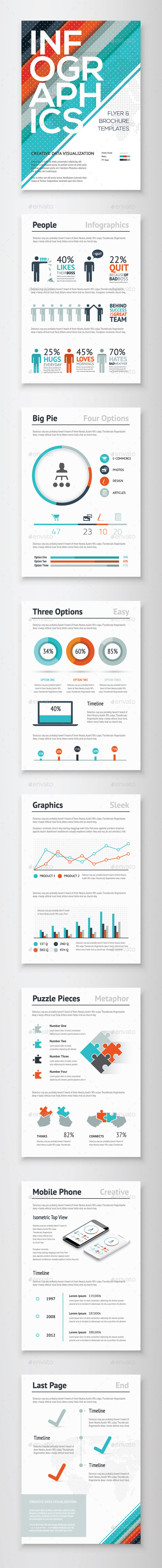 Infographic Brochure Vector Elements Kit 3 - Infographics