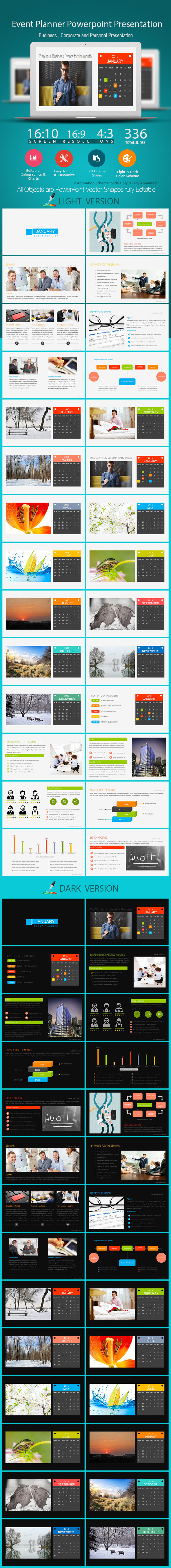 event planner power point presentationrasignature | graphicriver event planner power point presentationrasignature | graphicriver, Presentation templates