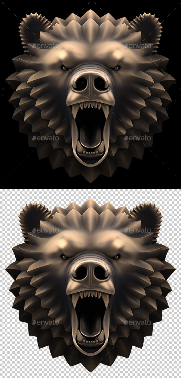 The Bear's Head - Characters 3D Renders