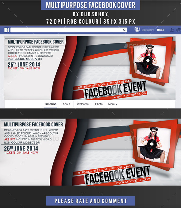Multi Purpose Facebook Cover - Facebook Timeline Covers Social Media