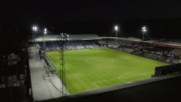 Luton Town Football Club Kenilworth Road Stadium at Night