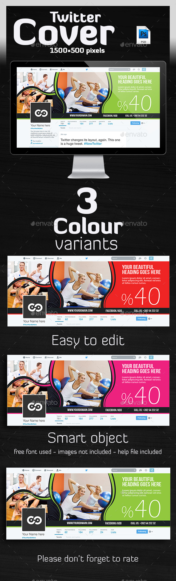 Multipurpose Twitter Header - Twitter Social Media