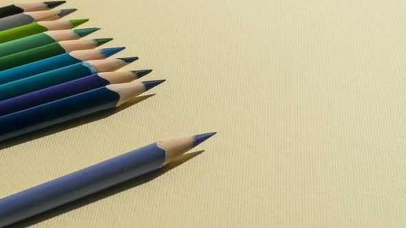 Pencils Stack Up Multicolor Perfect Copy Space Textured Background