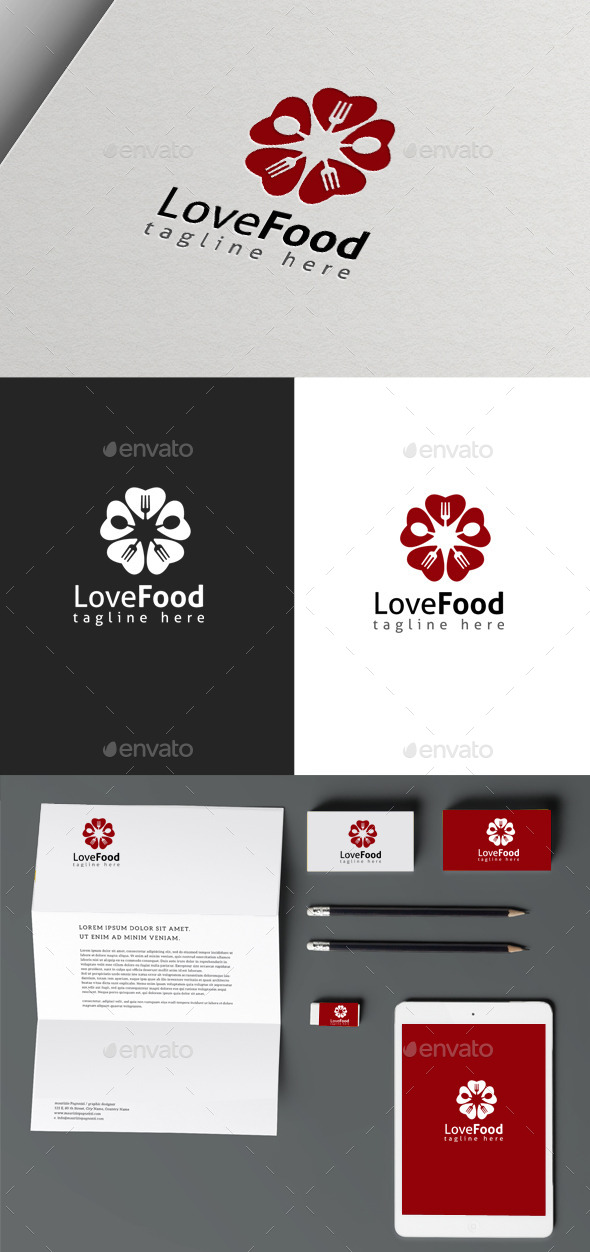 Love Food - Food Logo Templates