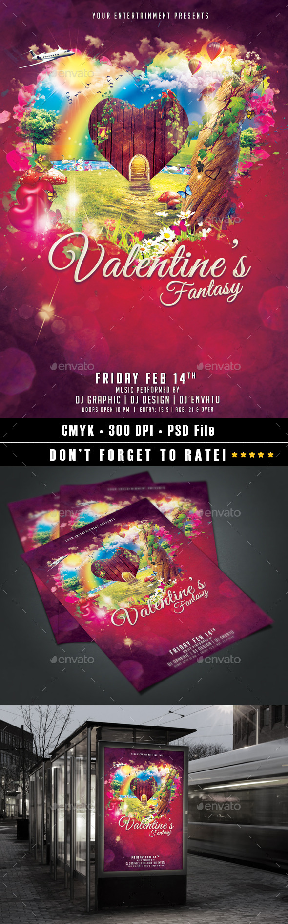 Valentine's Fantasy Flyer - Events Flyers
