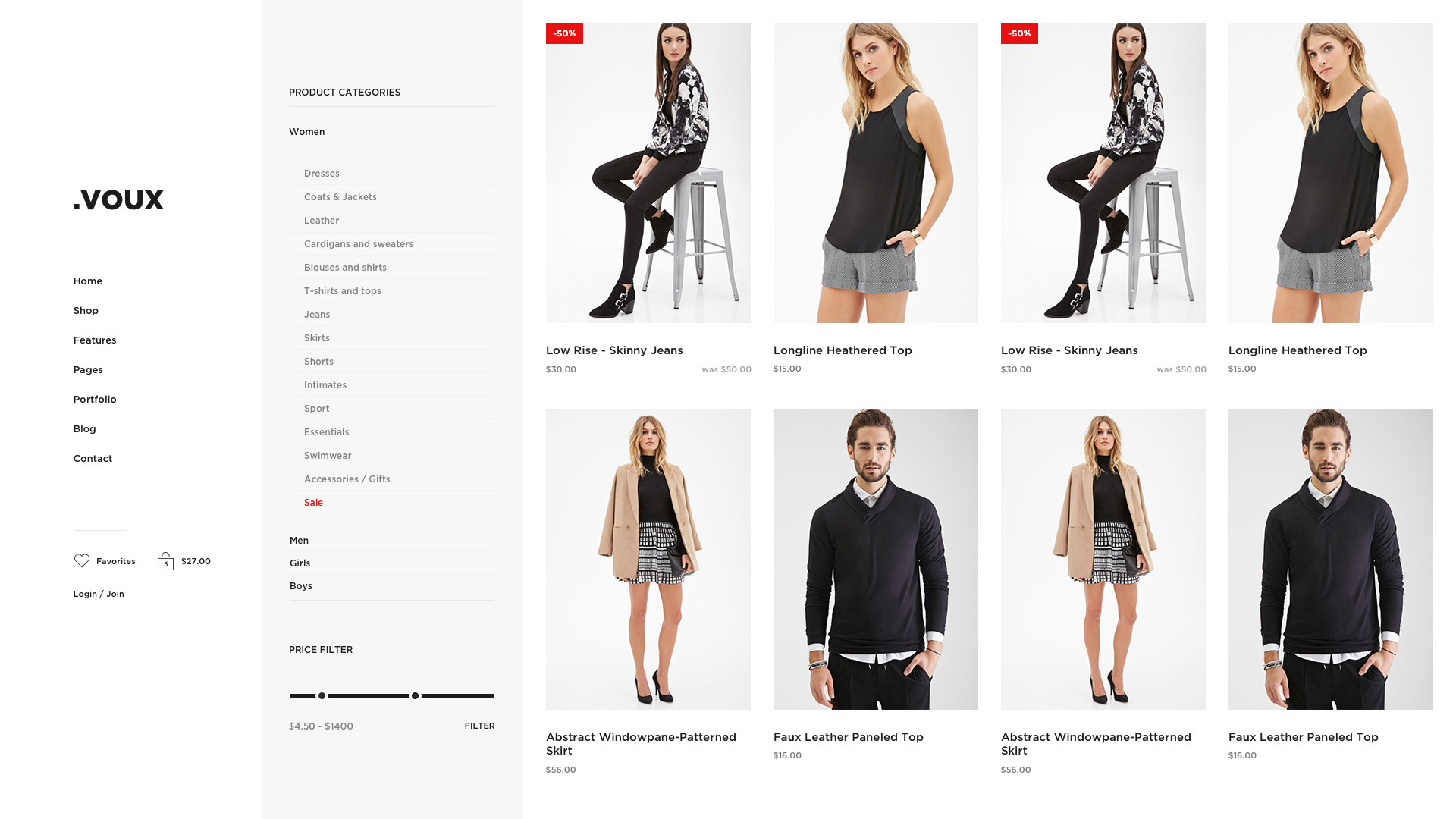 .VOUX E-commerce PSD by MunFactory | ThemeForest