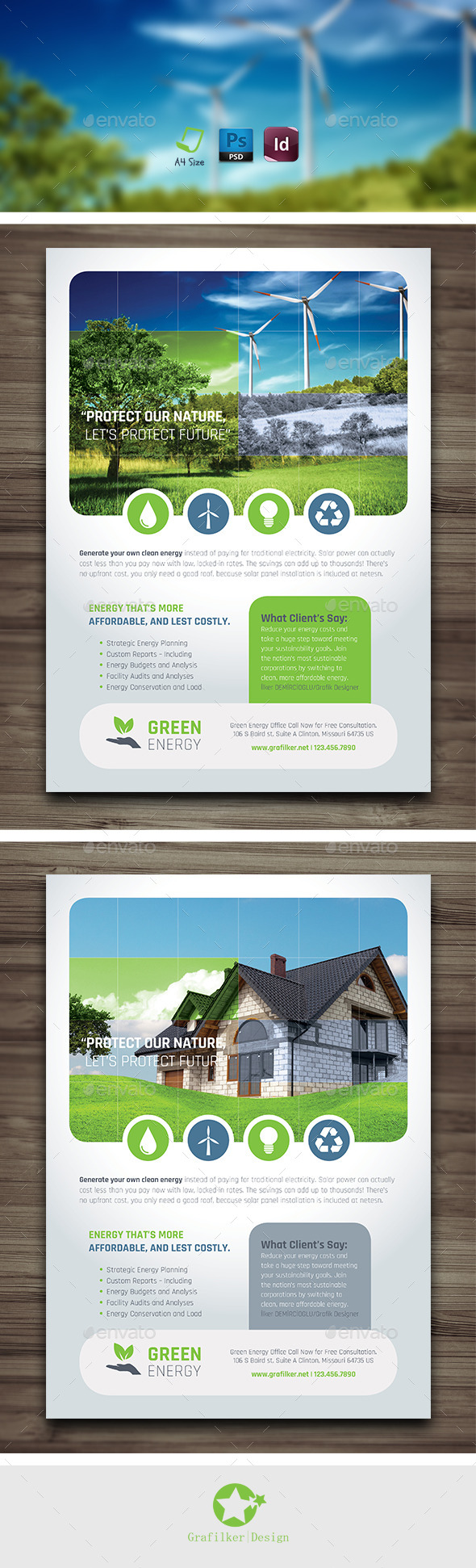 Green Energy Flyer Templates - Corporate Flyers