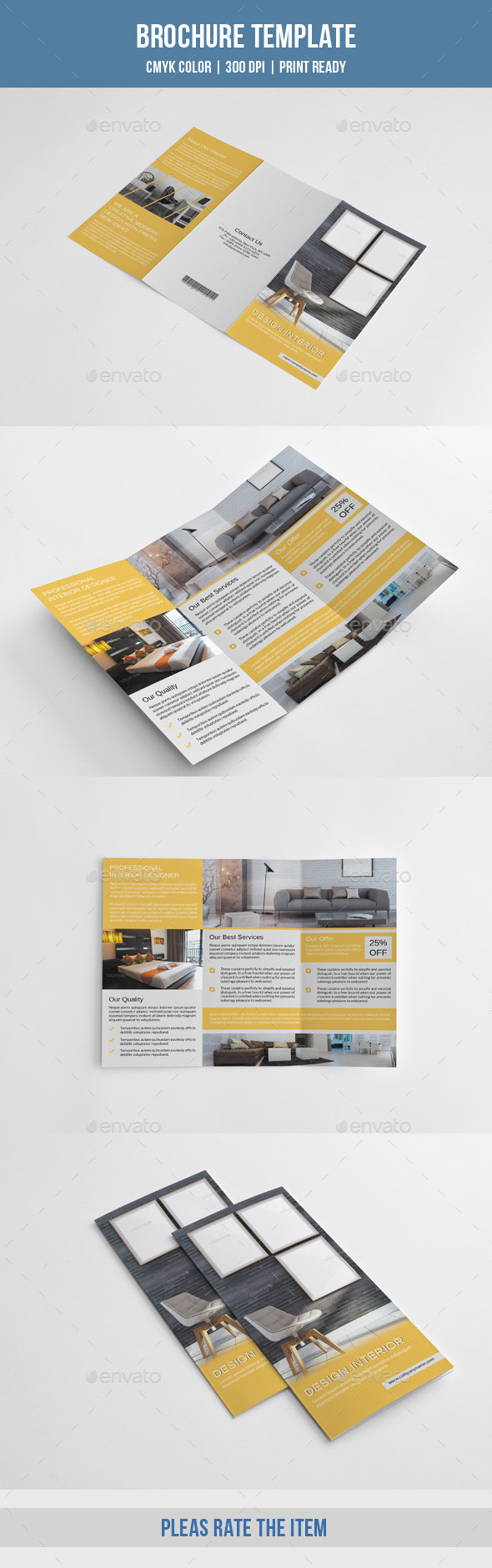 Minimal Interior Trifold-V219 - Corporate Brochures
