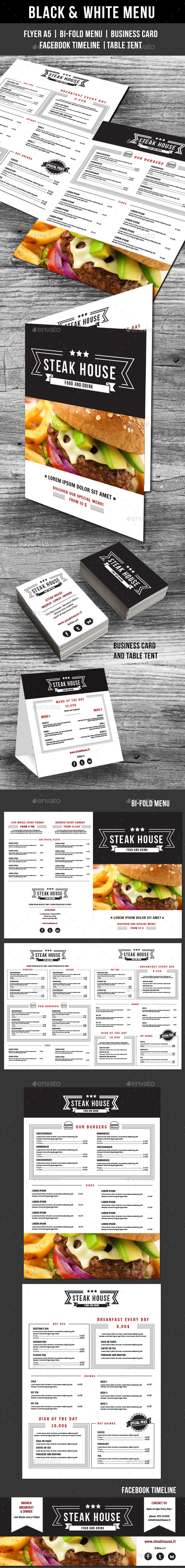 Black & White Menu