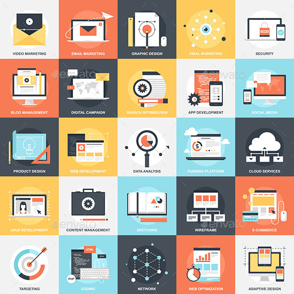 SEO and Development - Technology Icons