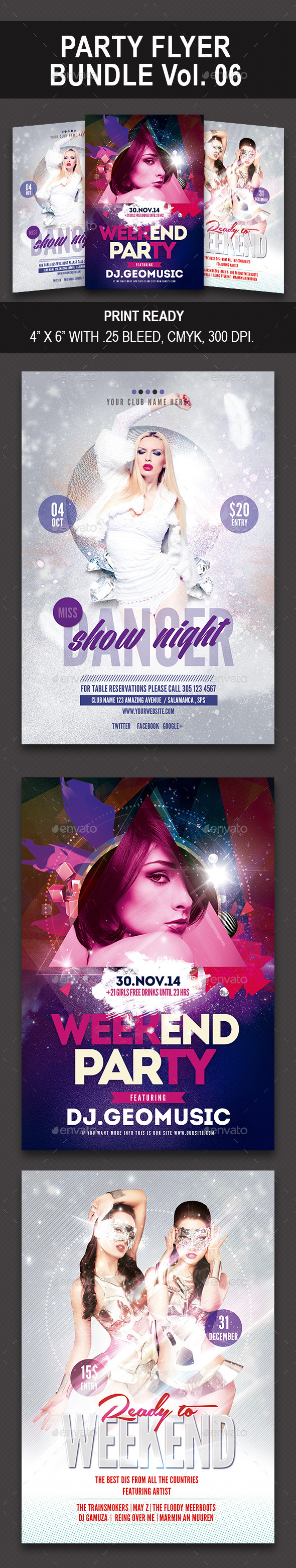 Party Flyer Bundle 06 - Events Flyers