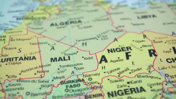 Countries Of Africa On The World Map, Stock Footage | VideoHive