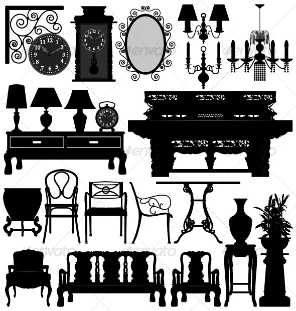 Antique Old Furniture Home House - Man-made Objects Objects