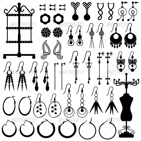 Earring Jewelery Female Girl Woman Fashion - Man-made Objects Objects