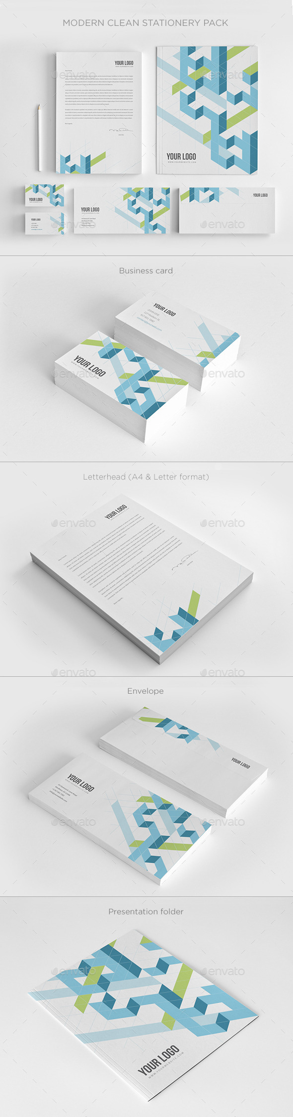 Modern Clean Stationery - Stationery Print Templates