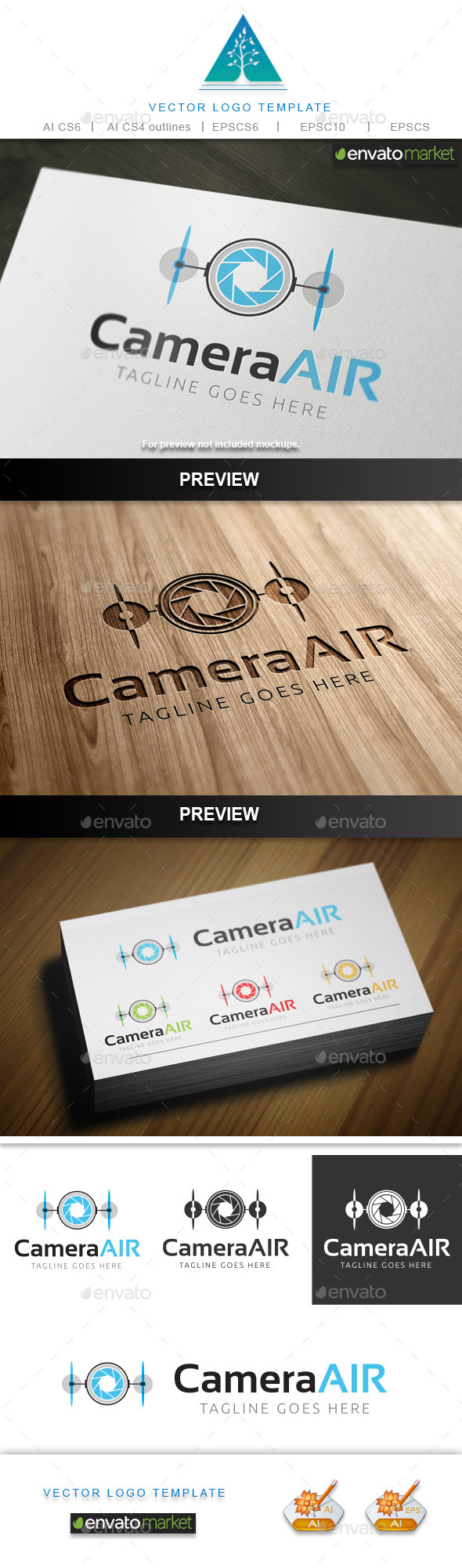 Camera Air Logo - Objects Logo Templates