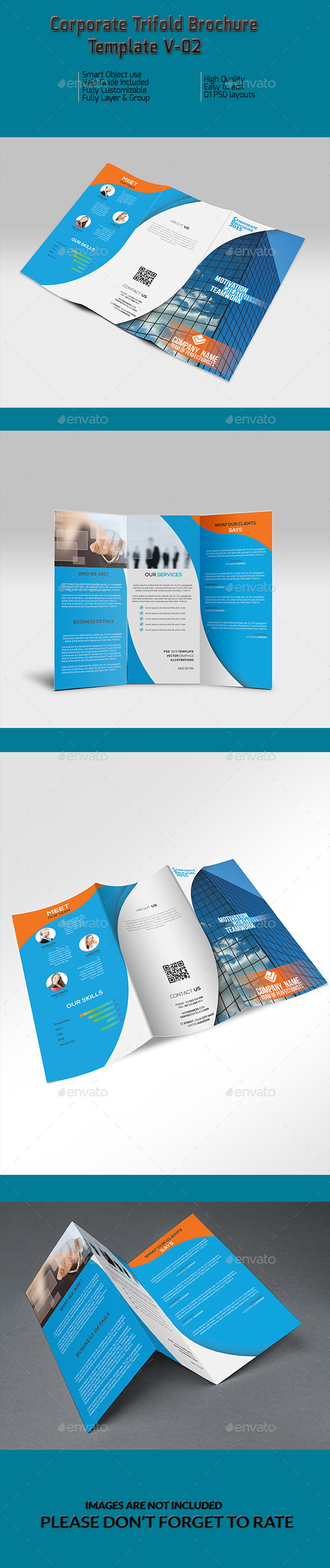 Corporate Trifold Brochure Template V-02 - Corporate Brochures