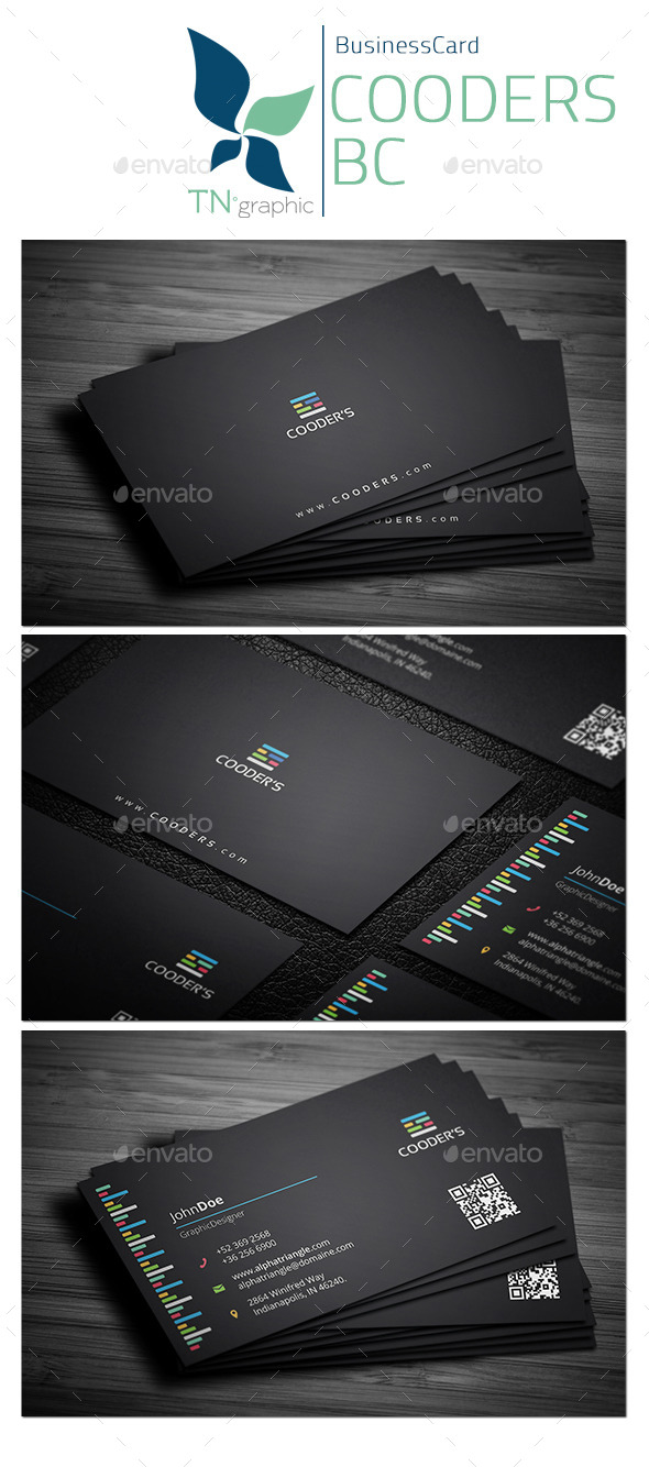 Cooders - Business Card - Business Cards Print Templates