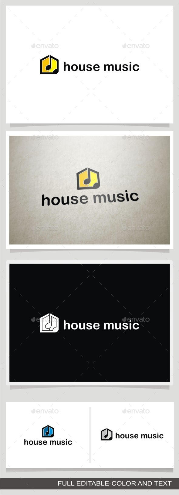 House Music - Buildings Logo Templates