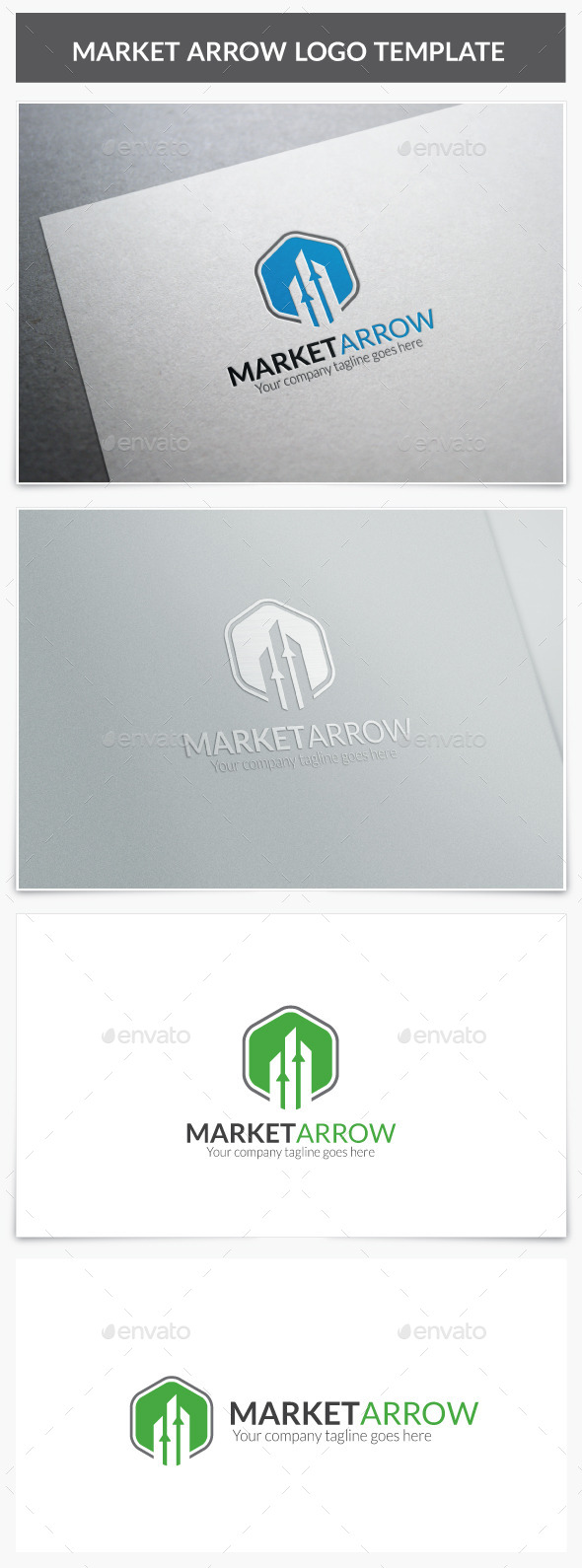 Market Arrow Logo - Vector Abstract