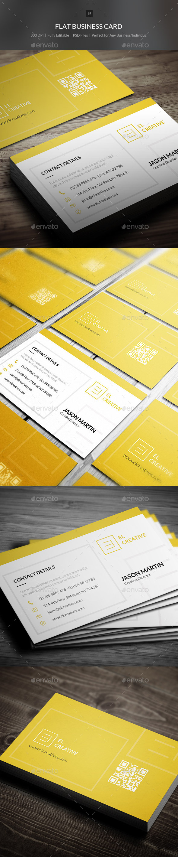 Flat Business Card - 15 - Creative Business Cards