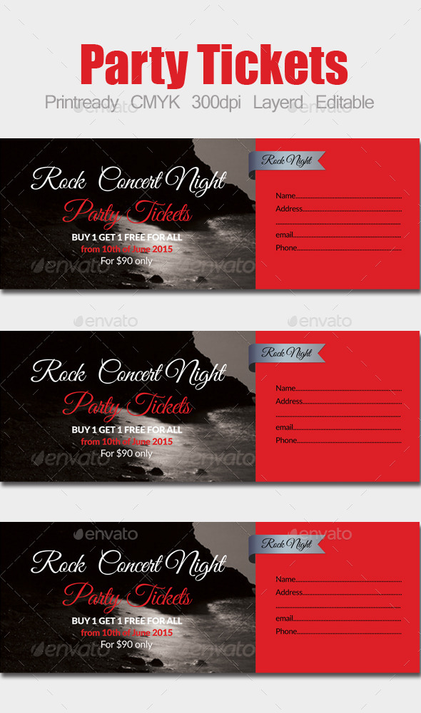 Special Party Event Ticket - Holiday Greeting Cards