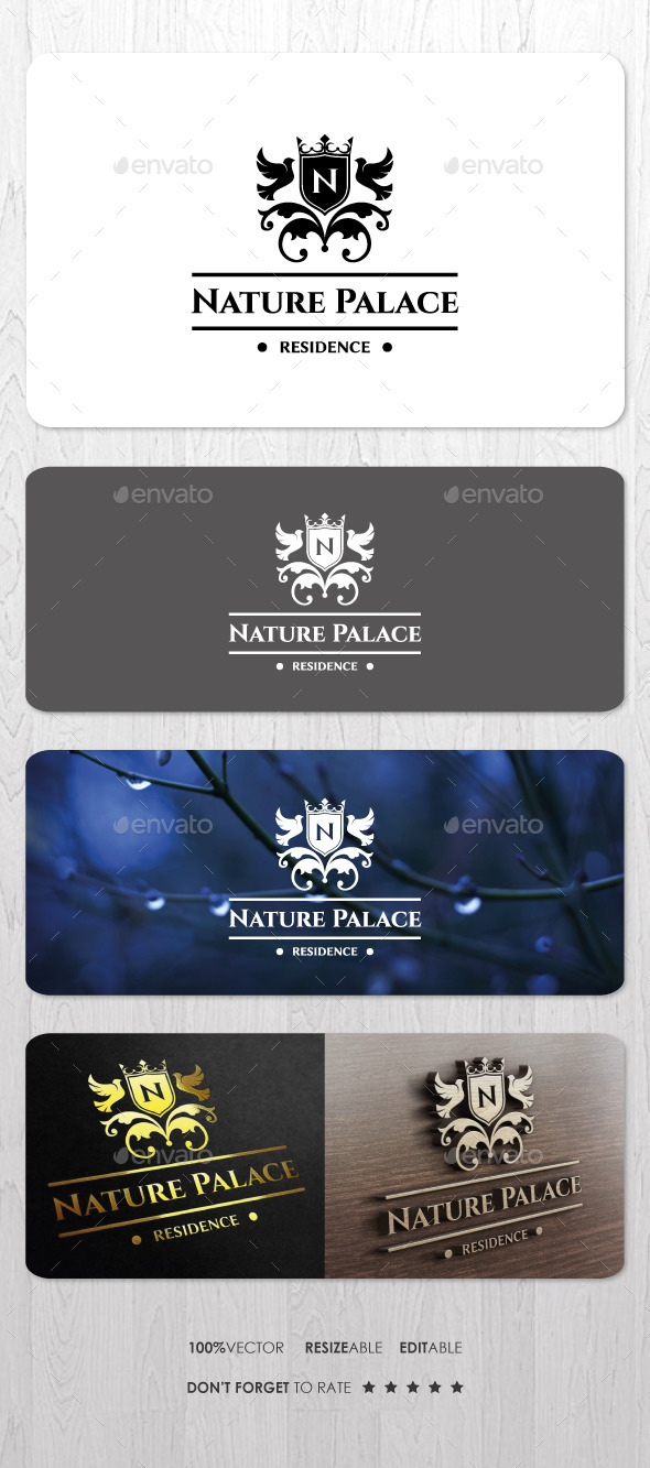 Nature Palace Residence Logo - Crests Logo Templates