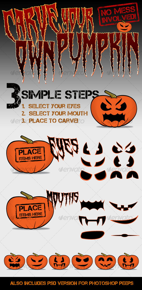 Carve your own Pumpkin/Jack-o'-Lantern - Miscellaneous Characters