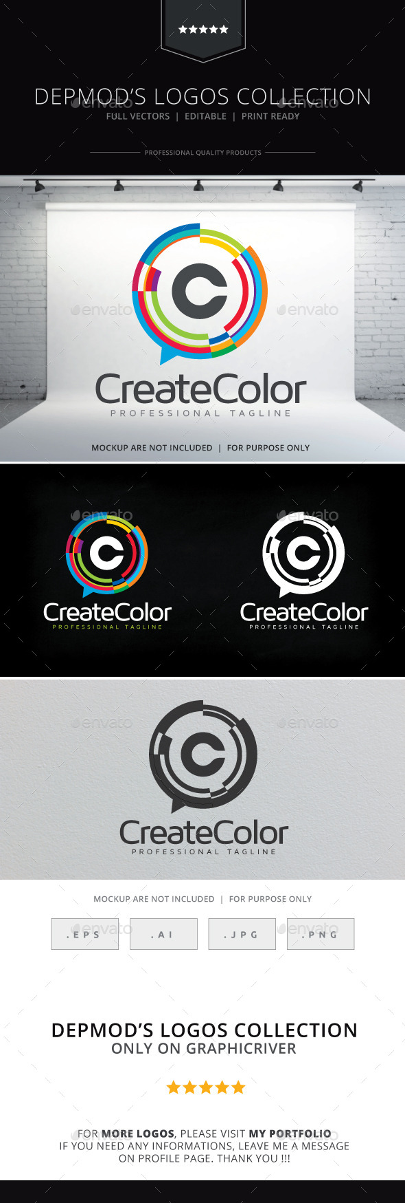 Create Color Logo - Letters Logo Templates