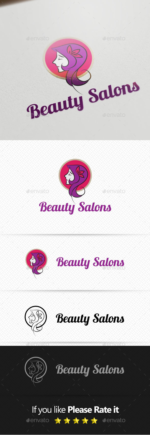 Beauty Salons Logo Template - Objects Logo Templates