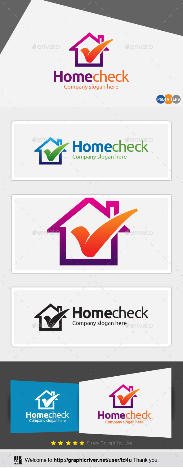 Home Check - Abstract Logo Templates