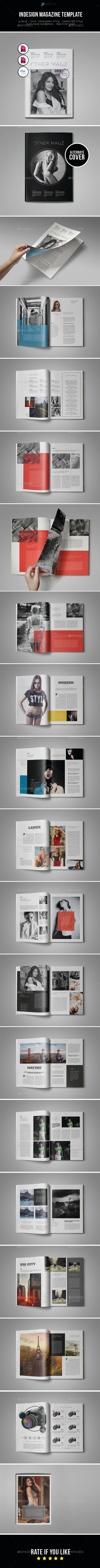 Indesign Magazine Template - Magazines Print Templates