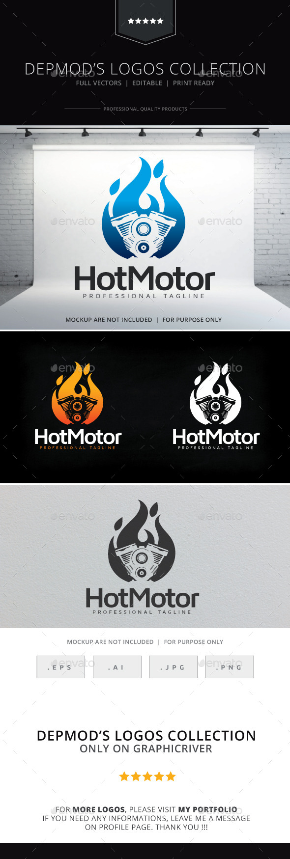 Hot Engine Logo - Symbols Logo Templates