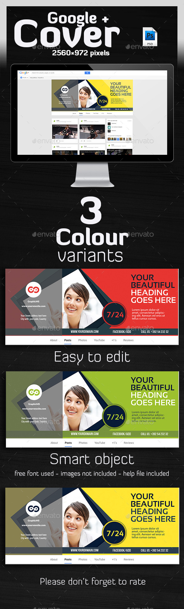Multipurpose Google Plus Cover - Miscellaneous Social Media