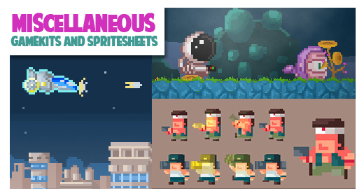 Miscellaneous gamekits and spritesheets collection