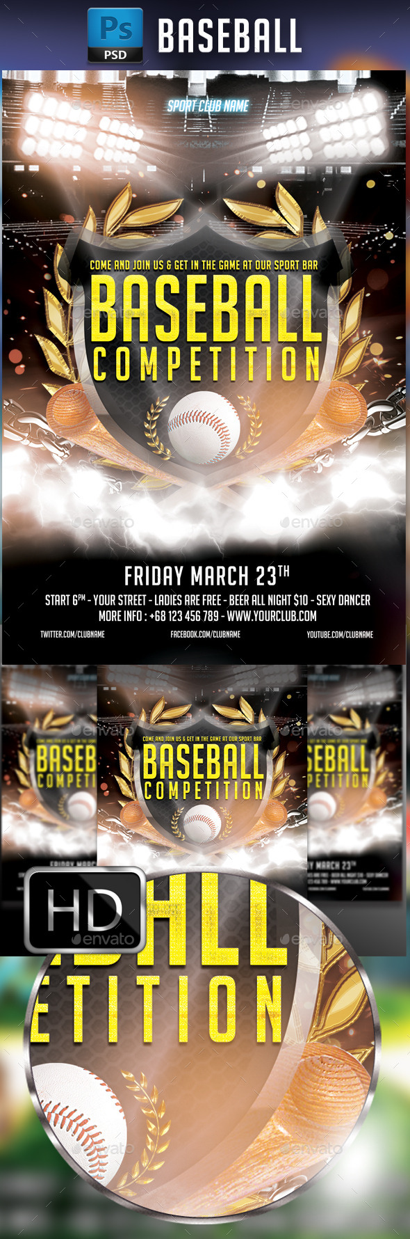Baseball Flyer - Sports Events