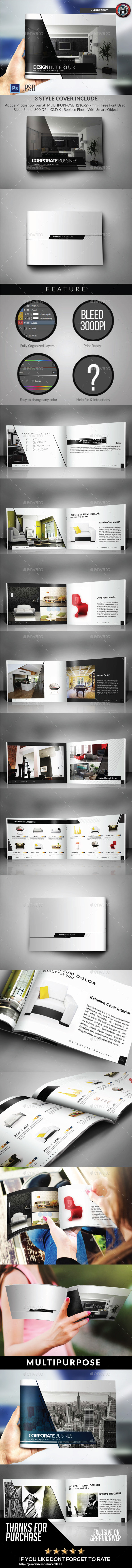 Multipurpose Catalogs / Brochure / Portfolio Template - Brochures Print Templates