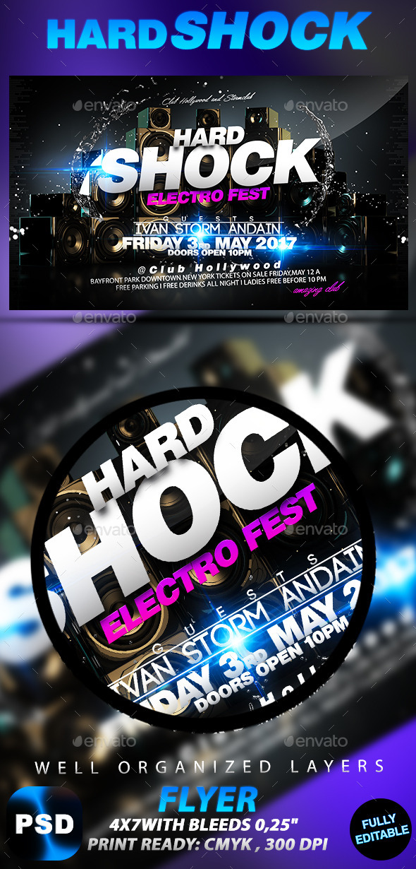 Hard Shock - Events Flyers