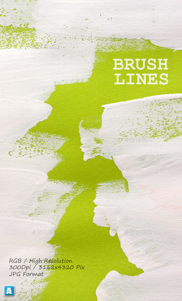 Paint Brush Strokes On Paper 0063 - Art Textures