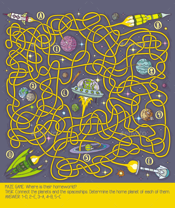 Space Maze Game - Miscellaneous Vectors