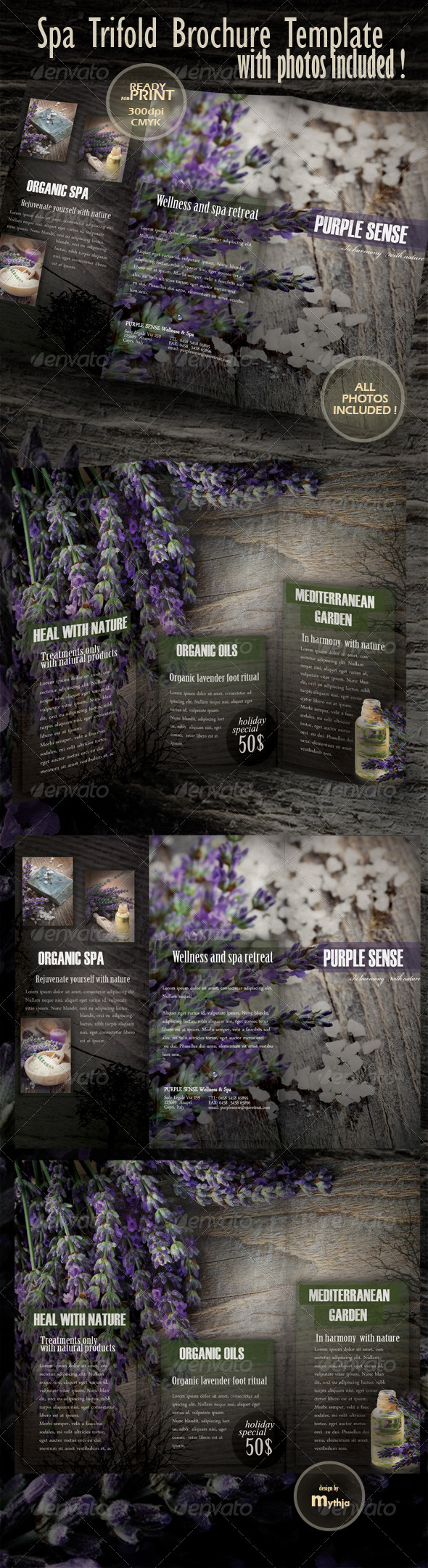 Spa & Wellness Trifold Brochure - Catalogs Brochures
