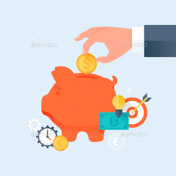 Saving Money and Investment Business Concept - Concepts Business