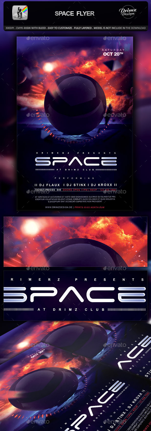 Space Flyer - Events Flyers