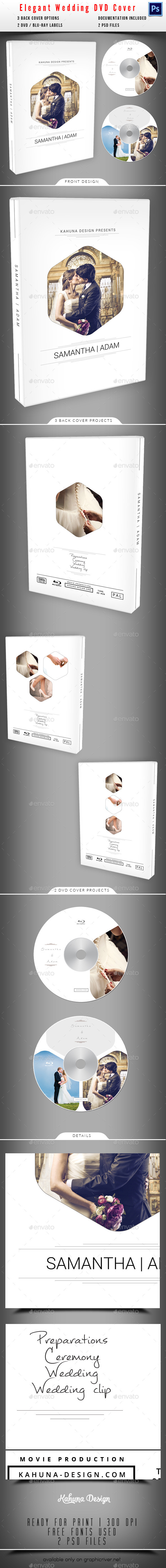 Wedding DVD / Blu-Ray Cover 04 - CD & DVD Artwork Print Templates